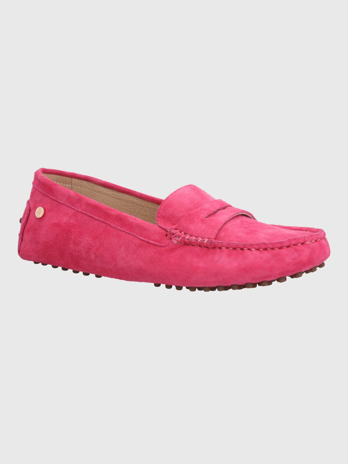 MOCASIN CUERO MUJER BAND ROSADO HUSH PUPPIES - 1