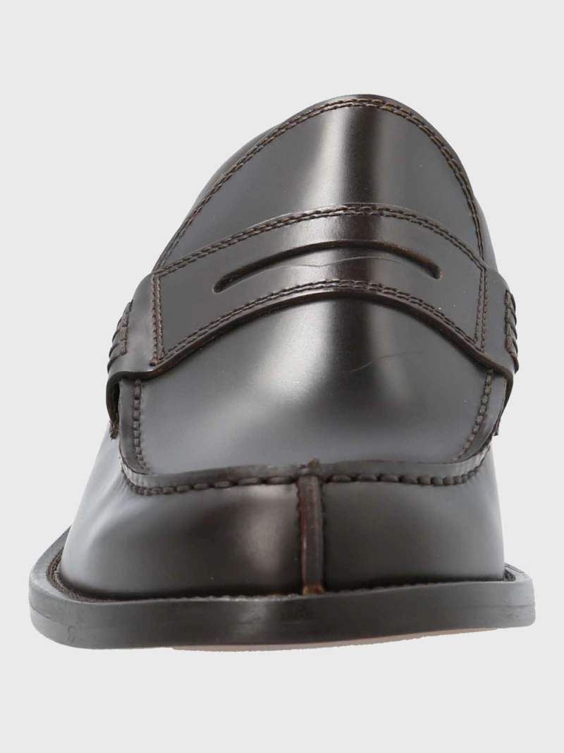 MOCASIN ITALIANO HOMBRE CUERO CAFE  OSCURO HUSH PUPPIES - 4