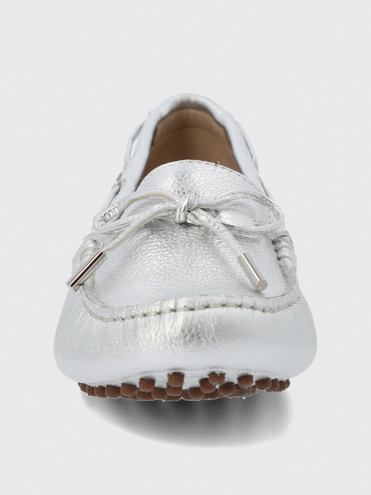 MOCASIN CUERO MUJER RIBBON METALIZADO HUSH PUPPIES - 5