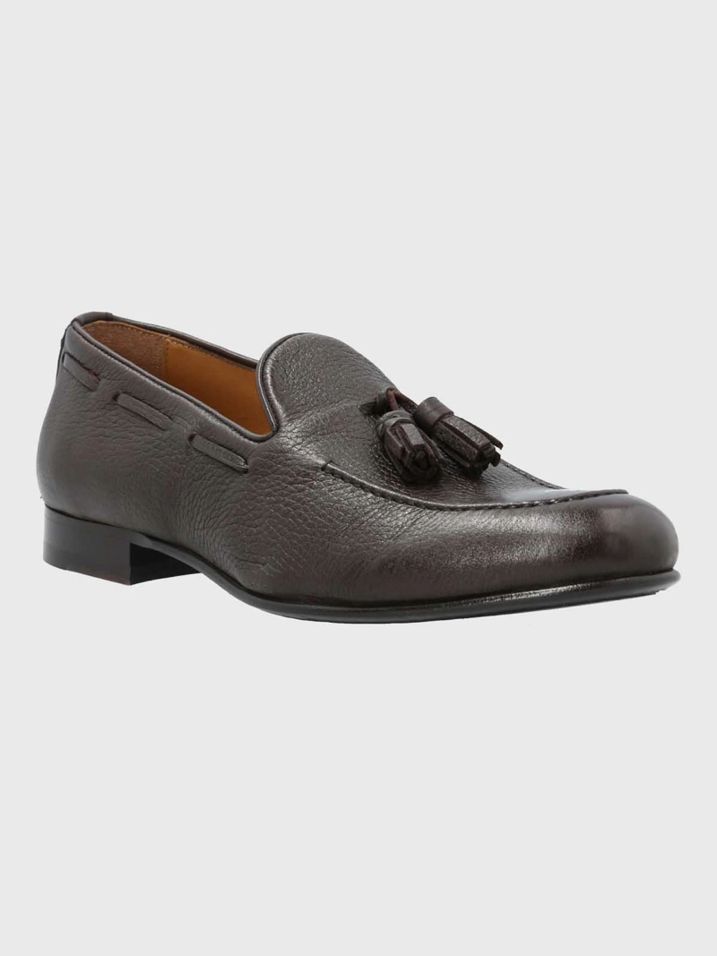 MOCASIN ITALIANO HOMBRE CUERO CAFE  HUSH PUPPIES - 1