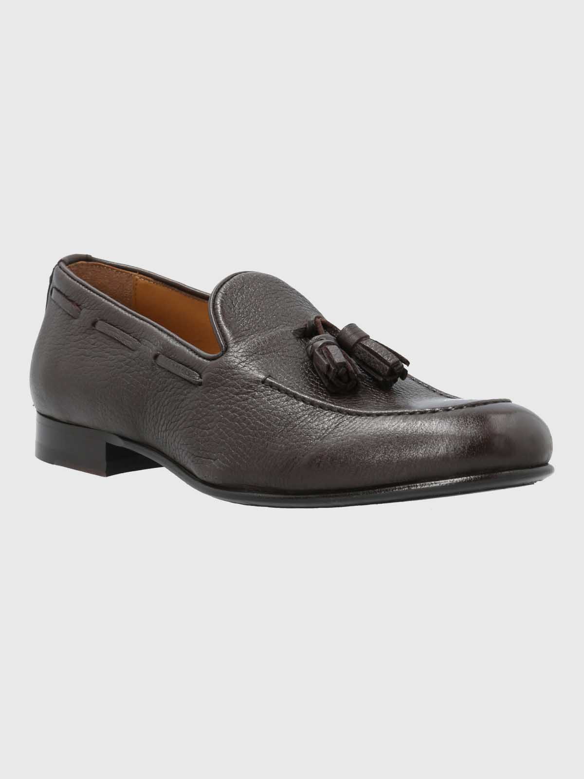 MOCASIN ITALIANO HOMBRE CUERO CAFE  HUSH PUPPIES - 1