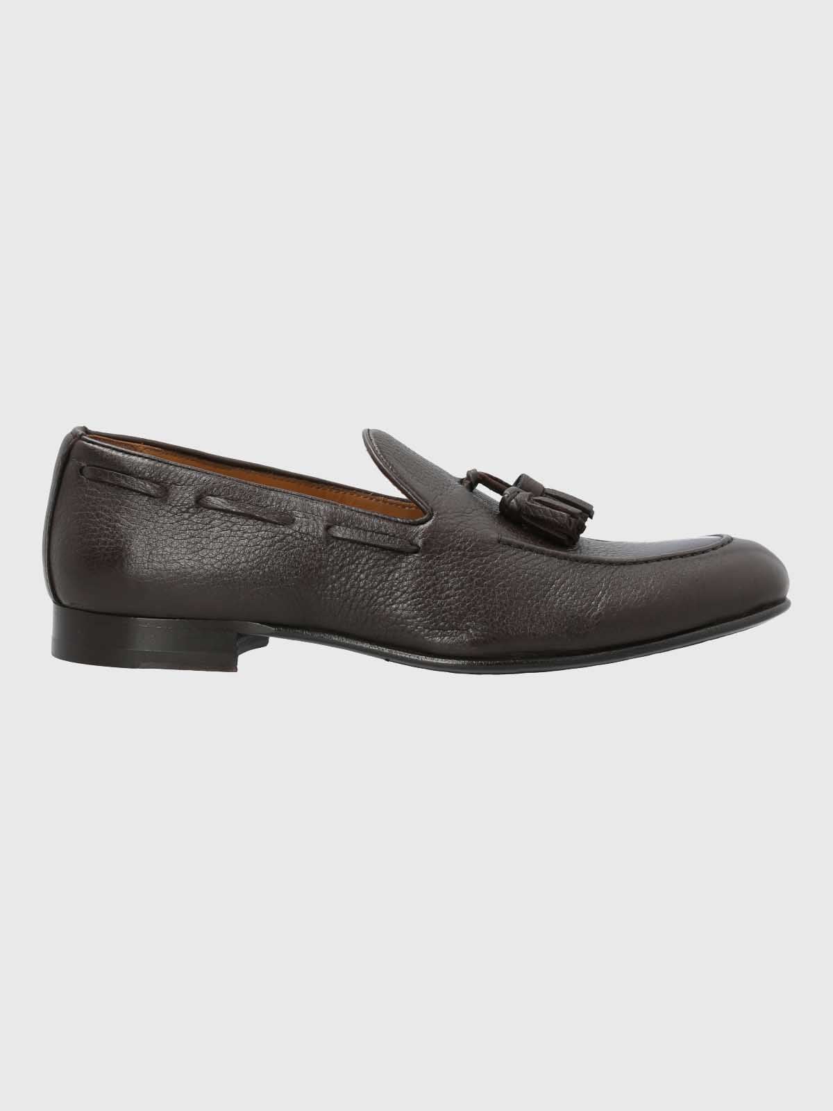 MOCASIN ITALIANO HOMBRE CUERO CAFE  HUSH PUPPIES - 2