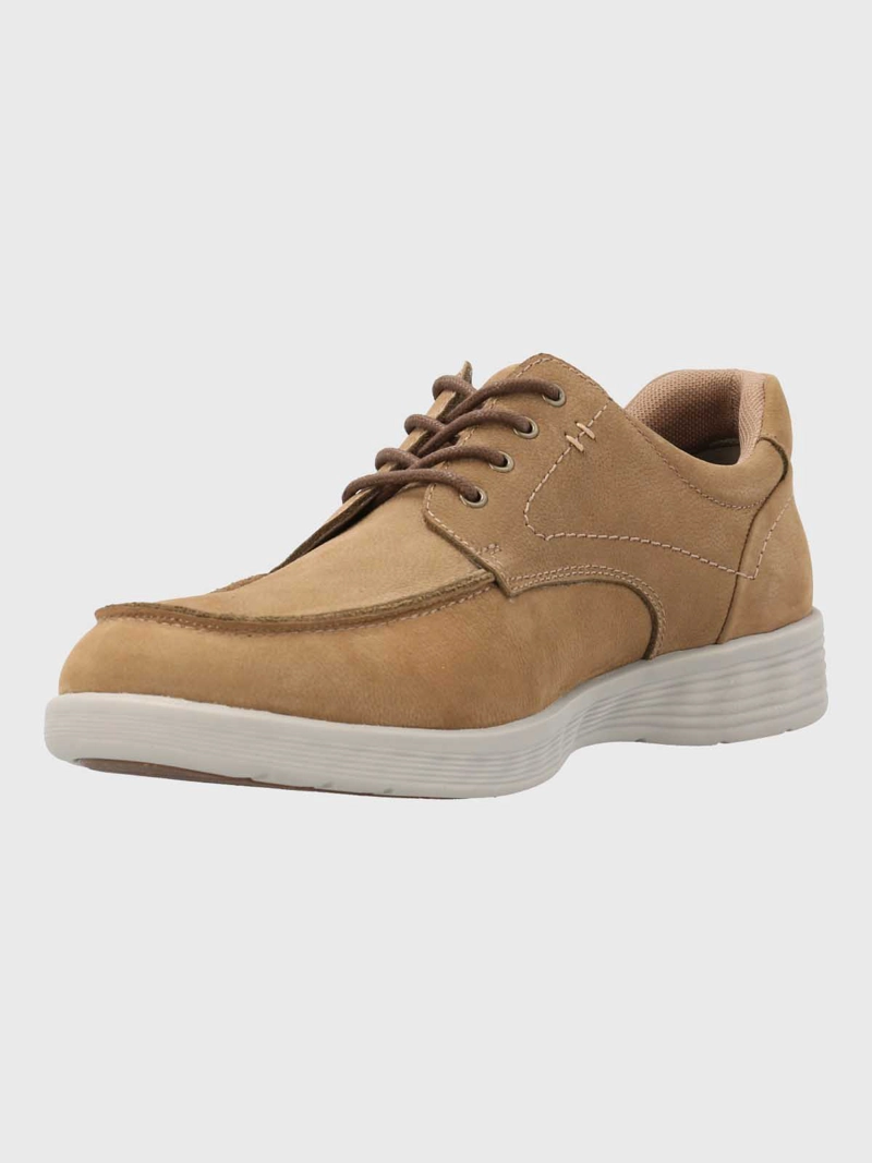 ZAPATO CUERO HOMBRE SPINAL BROKE CAFE  HUSH PUPPIES - 5