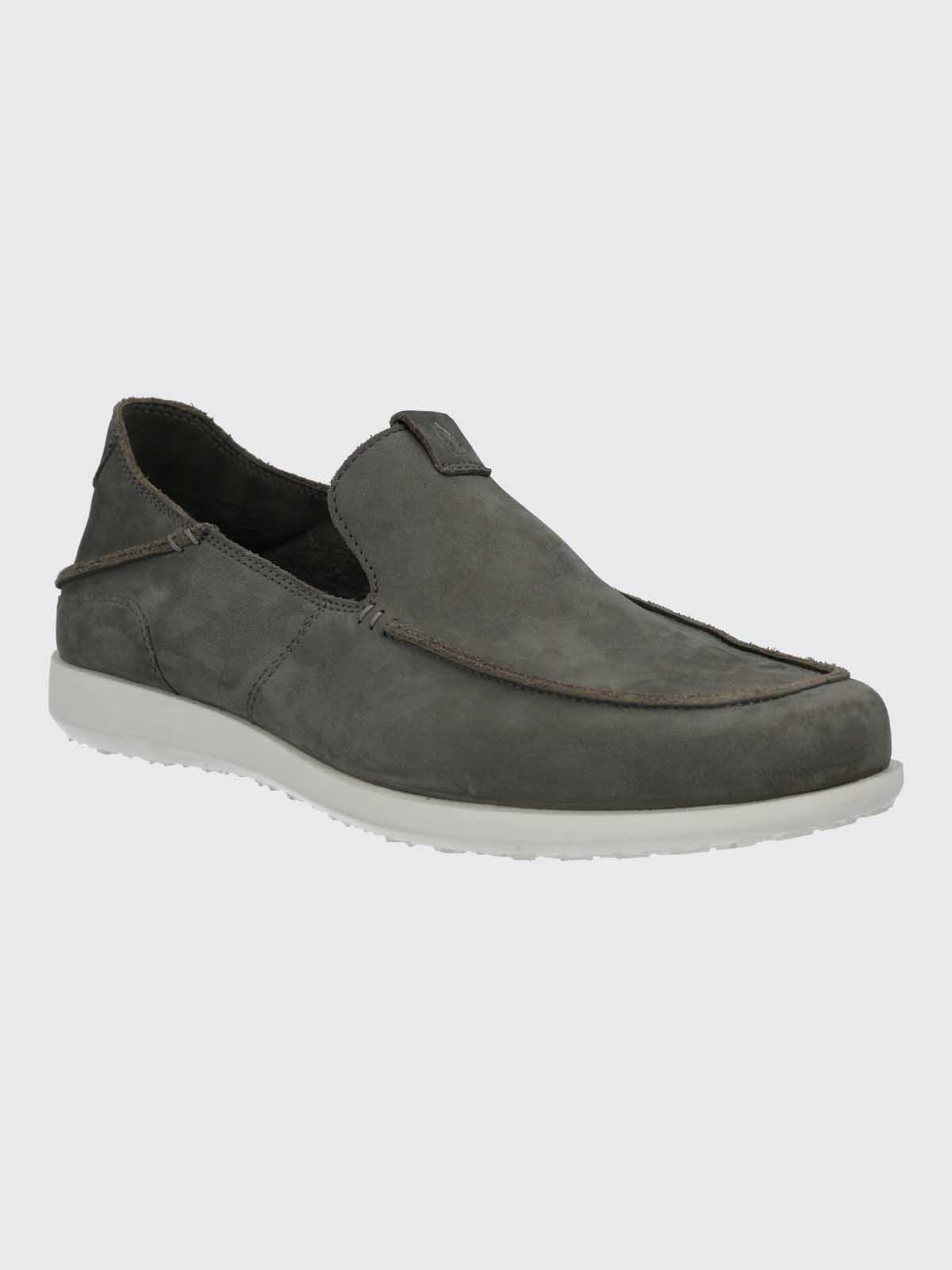 MOCASIN CUERO HOMBRE WELSH GRIS HUSH PUPPIES - 1