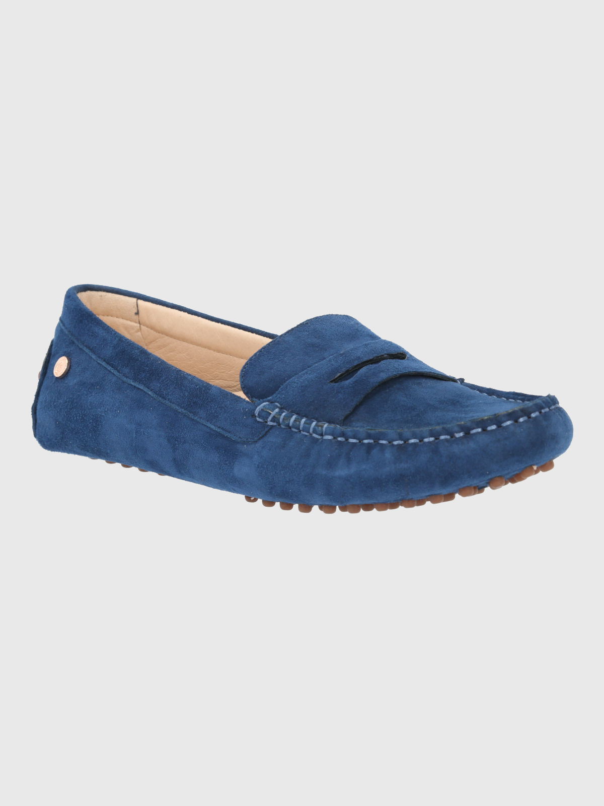 MOCASIN CUERO MUJER BAND AZUL HUSH PUPPIES - 1