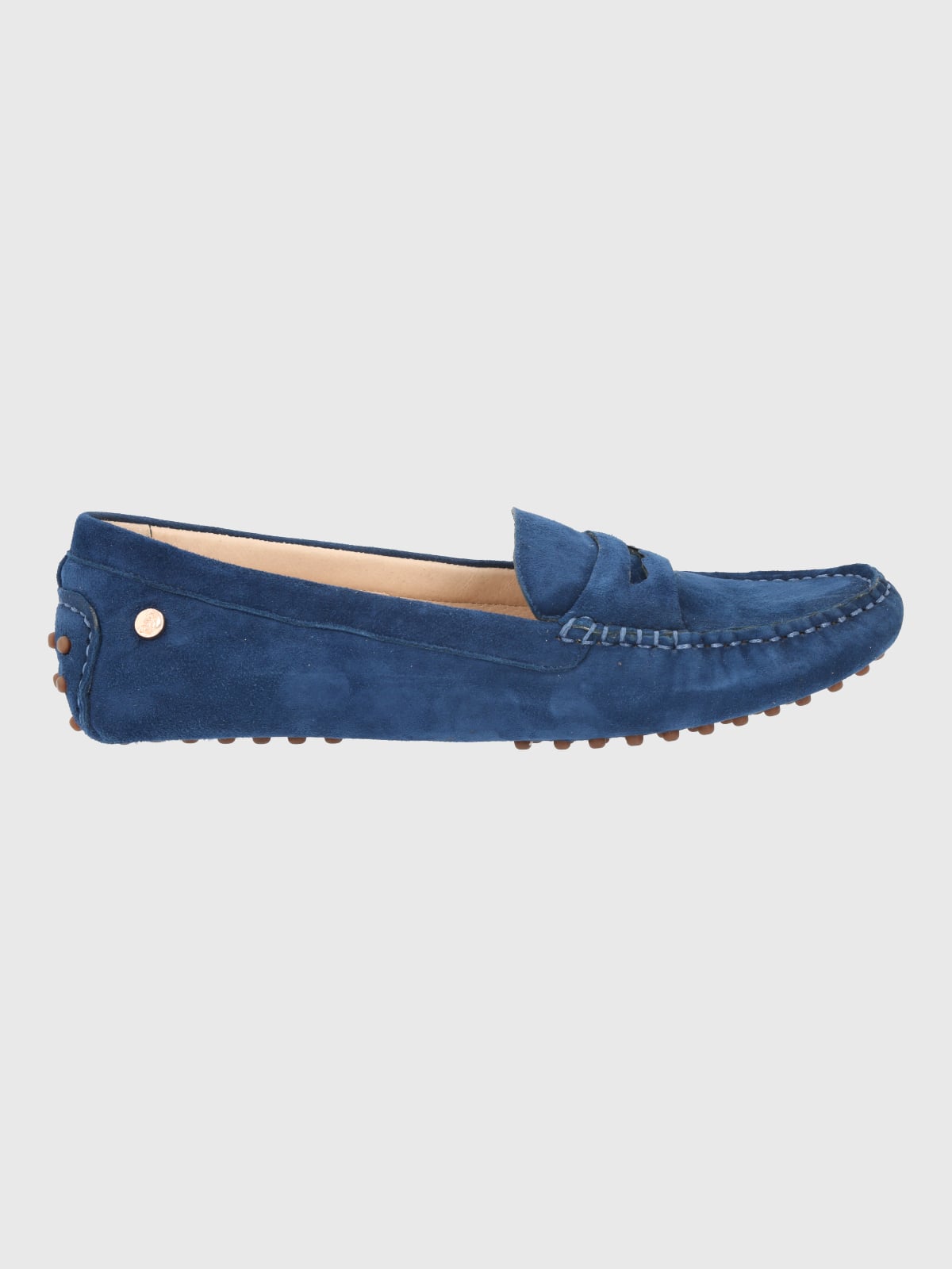 MOCASIN CUERO MUJER BAND AZUL HUSH PUPPIES - 2