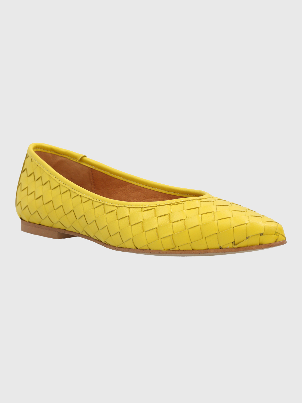 BALLERINA CUERO MUJER FABIOLA AMARILLA HUSH PUPPIES - 1