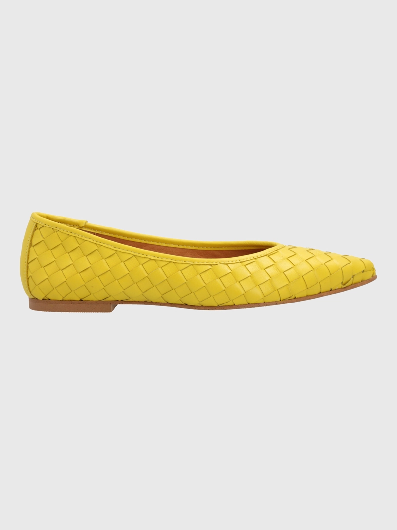 BALLERINA CUERO MUJER FABIOLA AMARILLA HUSH PUPPIES - 2