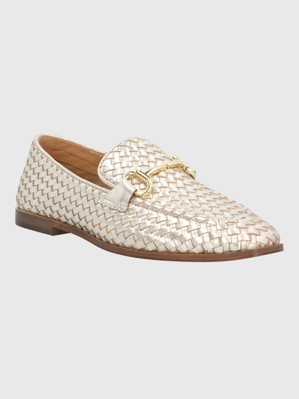 MOCASIN CUERO MUJER FEELS METALIZADO HUSH PUPPIES - 1