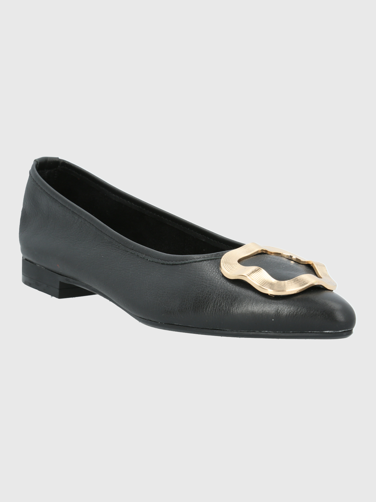 BALLERINA VESITR MUJER CUERO KENZIE NEGRA HUSH PUPPIES - 1