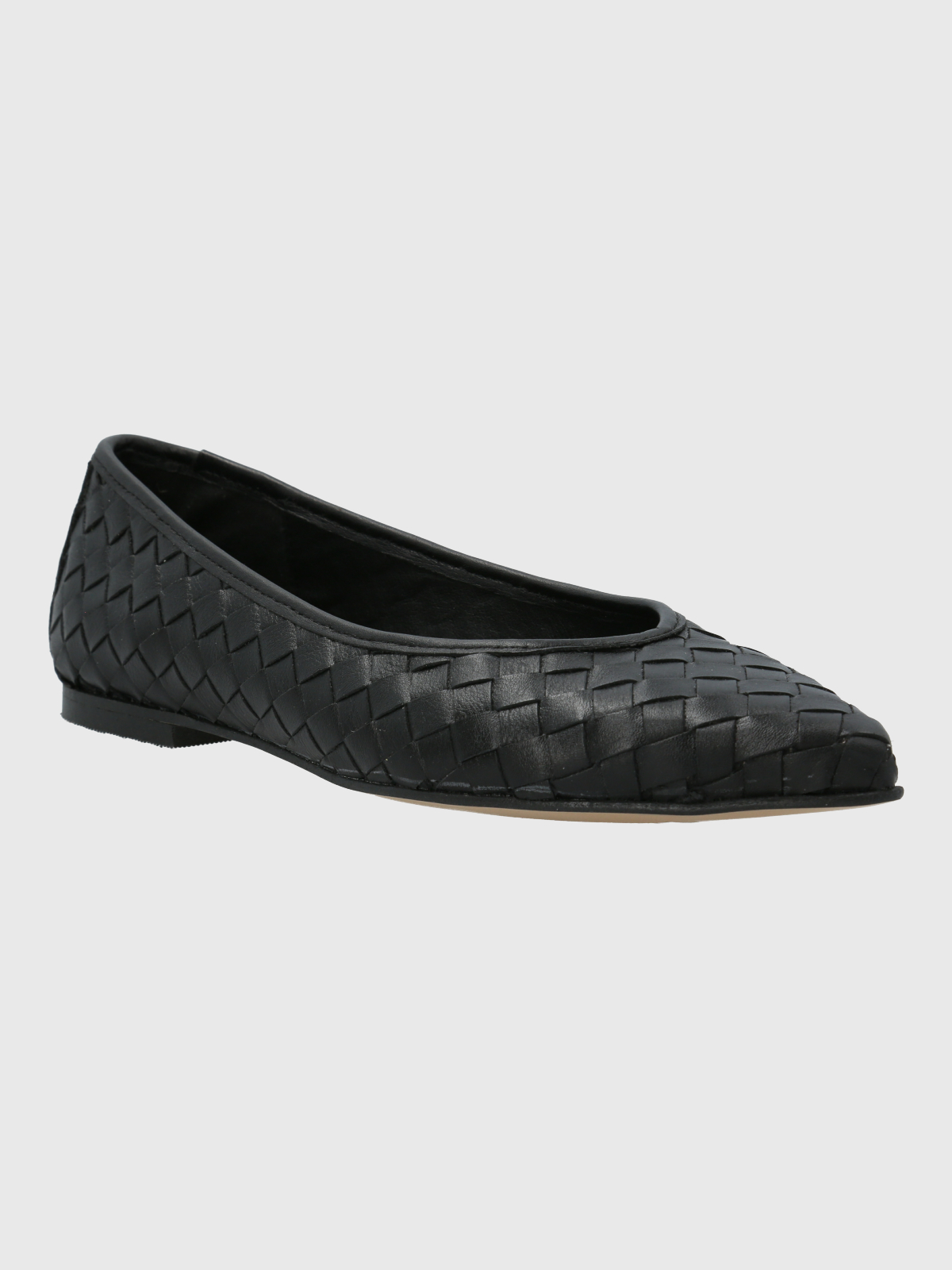 BALLERINA CUERO MUJER FABIOLA NEGRO HUSH PUPPIES - 1