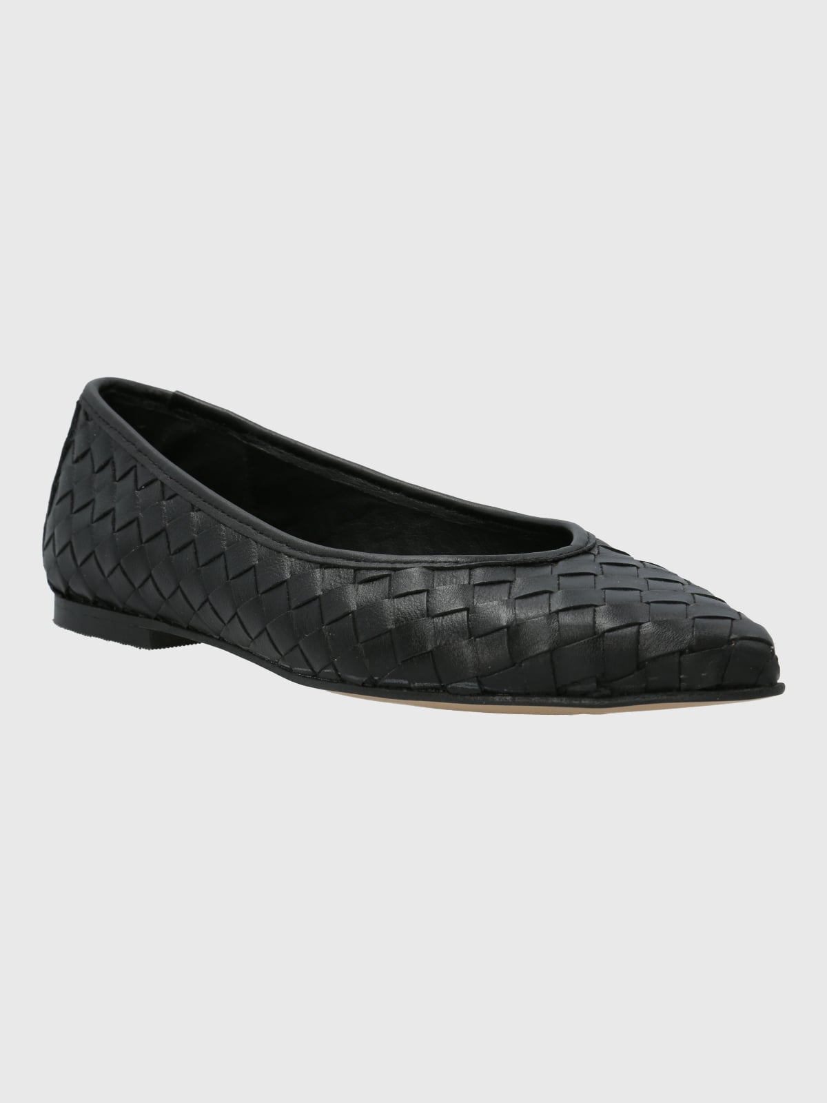 BALLERINA CUERO MUJER FABIOLA NEGRO HUSH PUPPIES - 1