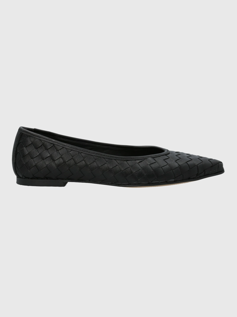 BALLERINA CUERO MUJER FABIOLA NEGRO HUSH PUPPIES - 2