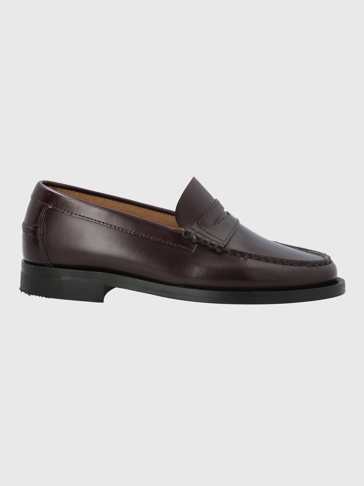 MOCASIN MUJER ITALIANO CUERO MADRI BURDEO HUSH PUPPIES - 2