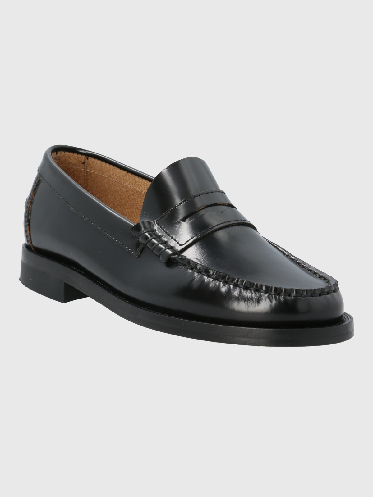 MOCASIN MUJER ITALIANO CUERO MADRI NEGRO HUSH PUPPIES - 1