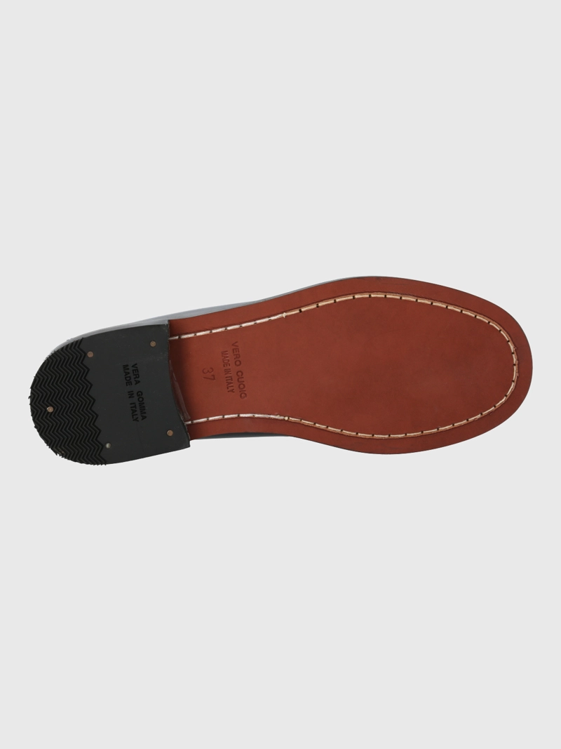 MOCASIN MUJER ITALIANO CUERO MADRI NEGRO HUSH PUPPIES - 8