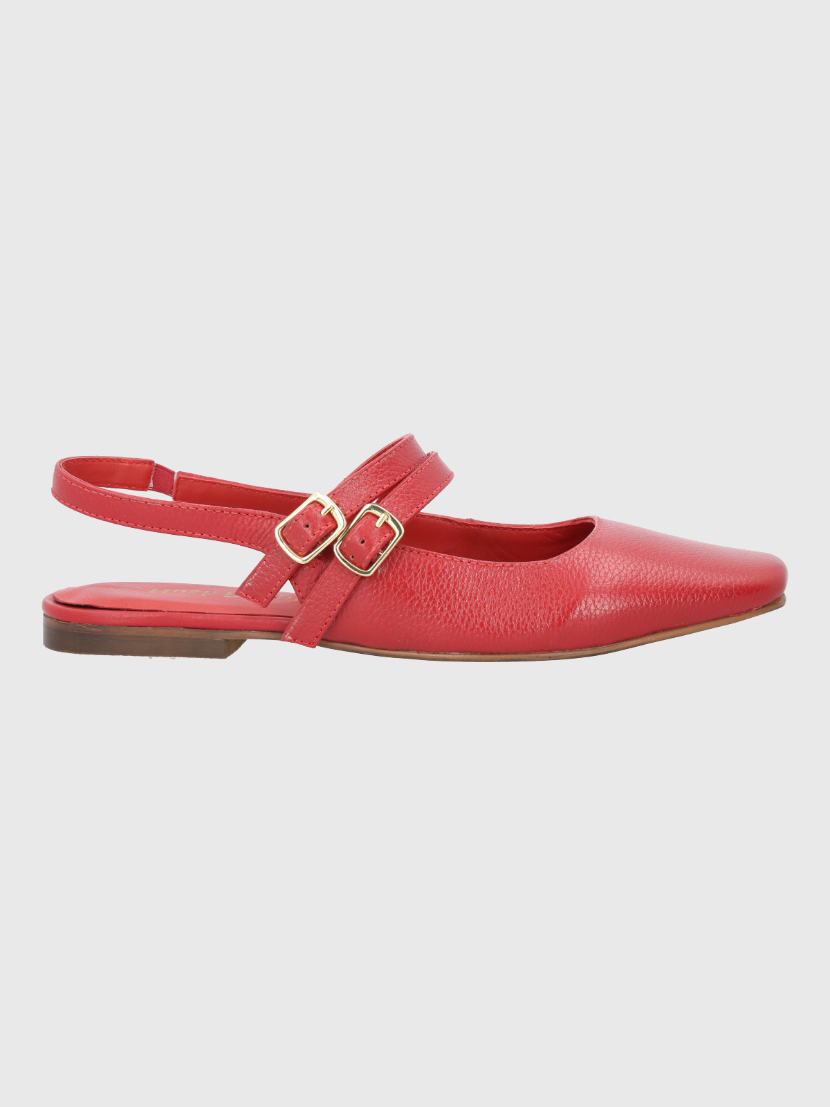 BALLERINA CUERO MUJER CLEMENTINE ROJA HUSH PUPPIES - 2