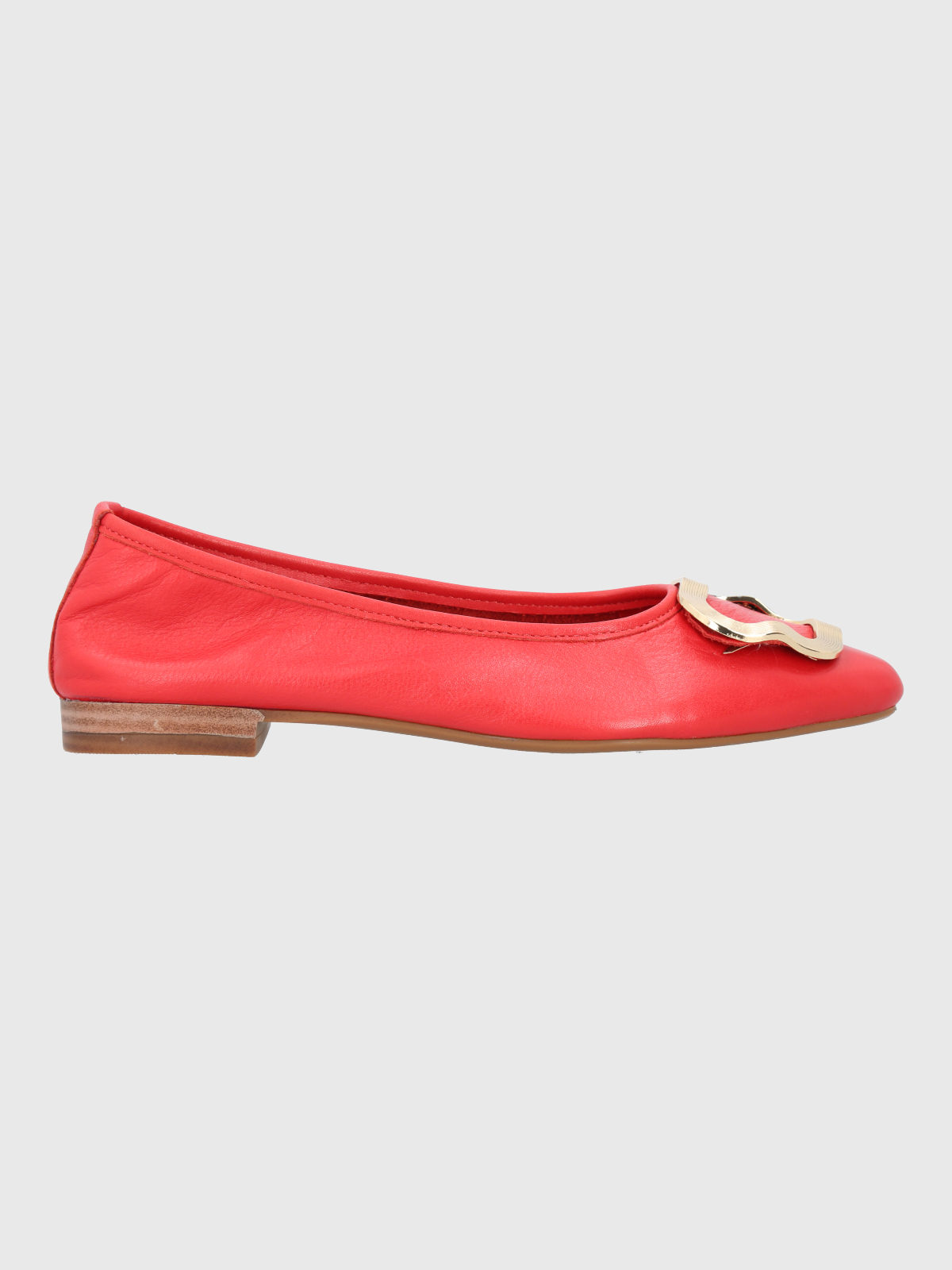 BALLERINA VESTIR MUJER CUERO KENZIE ROJA HUSH PUPPIES - 2