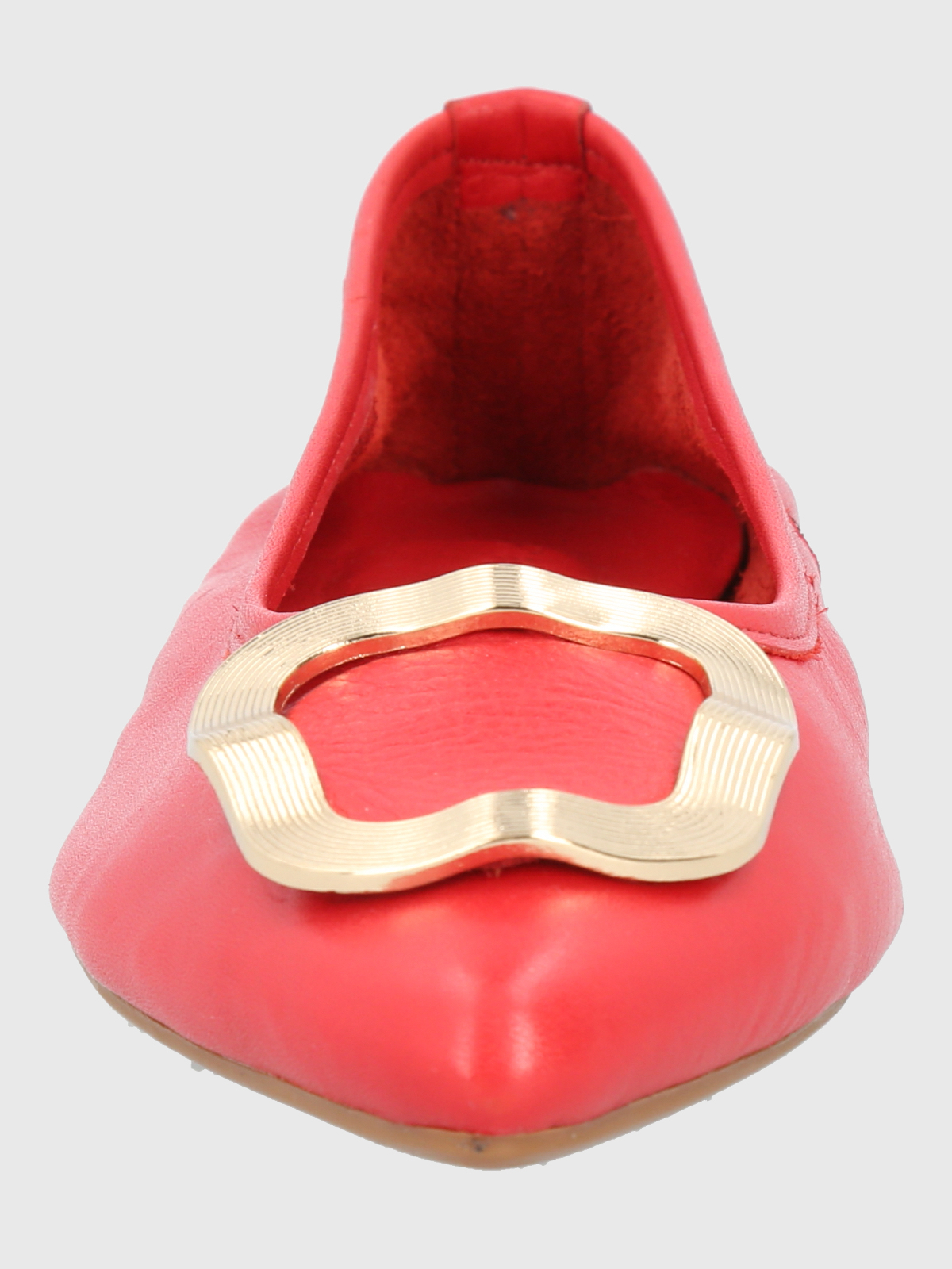 BALLERINA VESTIR MUJER CUERO KENZIE ROJA HUSH PUPPIES - 4
