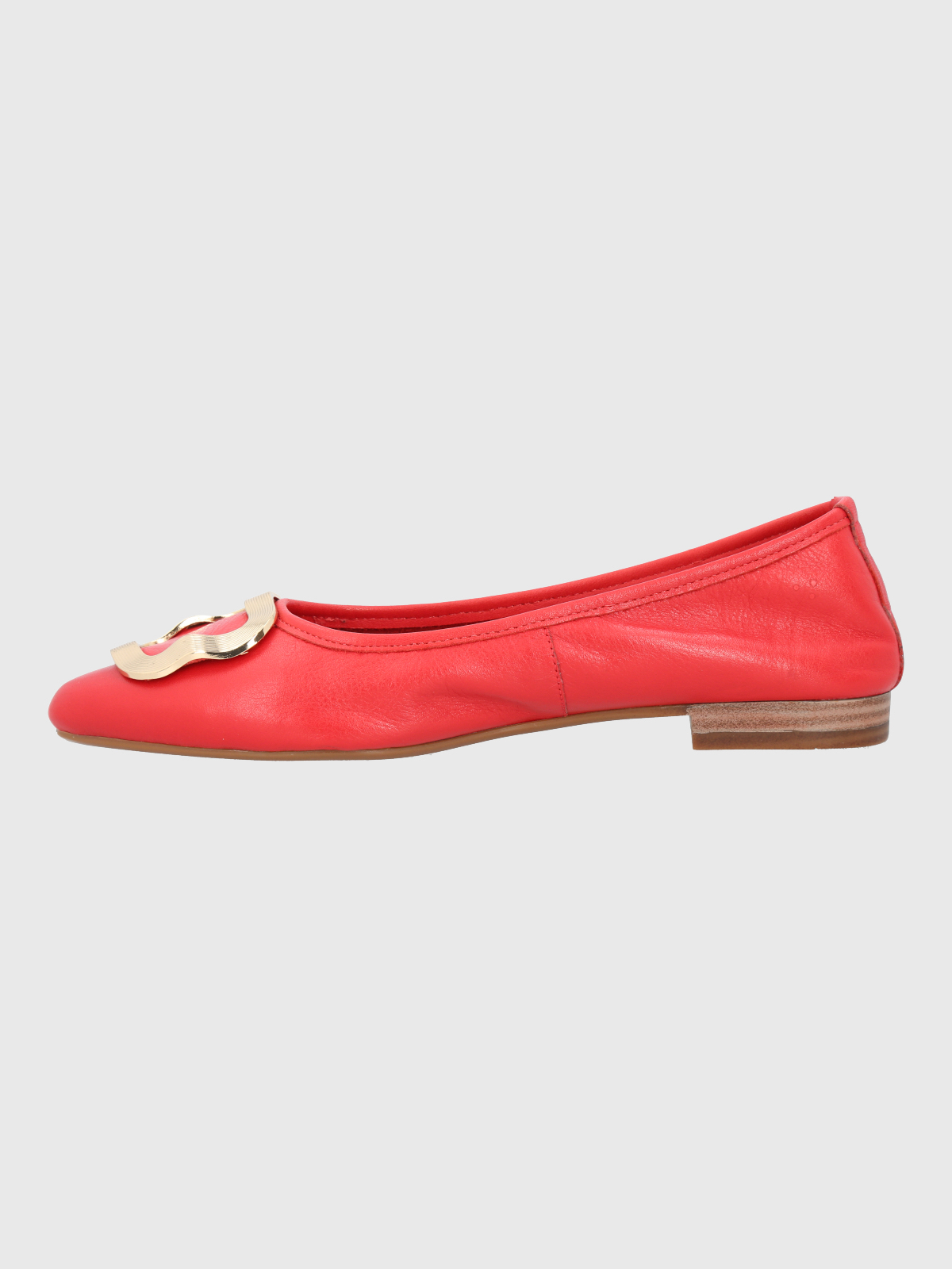 BALLERINA VESTIR MUJER CUERO KENZIE ROJA HUSH PUPPIES - 6