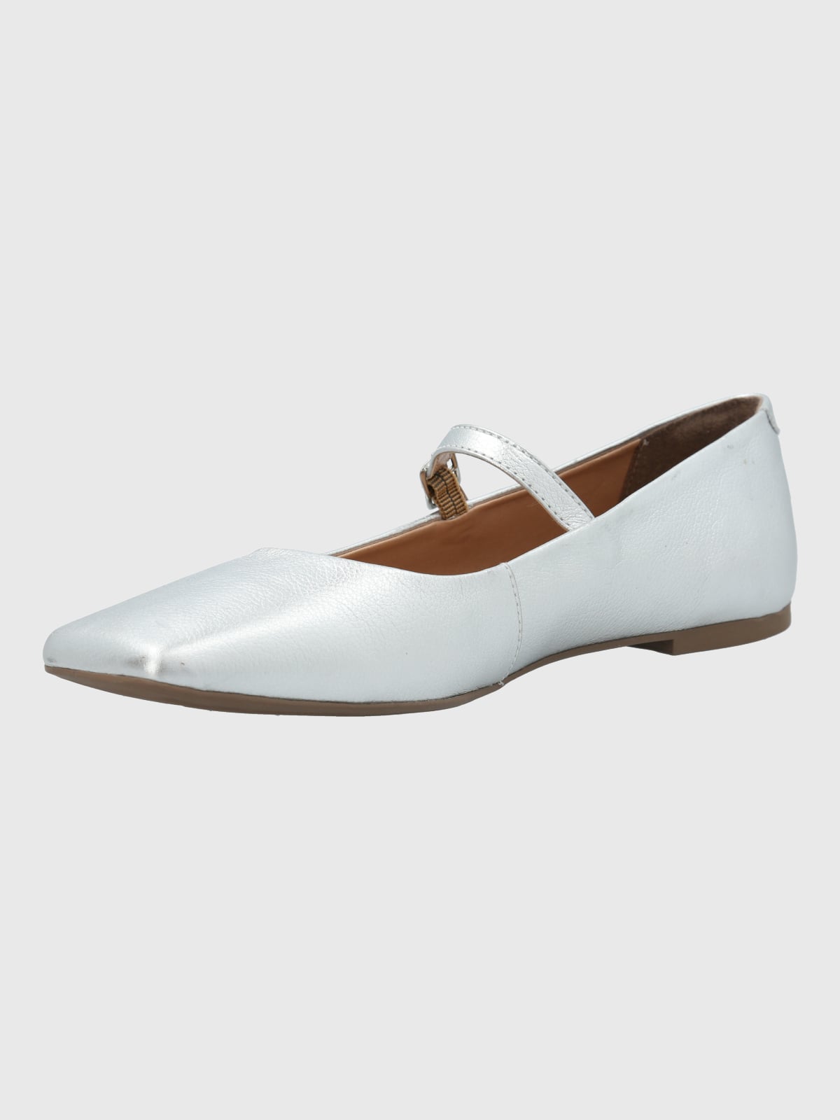 BALLERINA CUERO MUJER LOVERE METALIZADA HUSH PUPPIES - 5