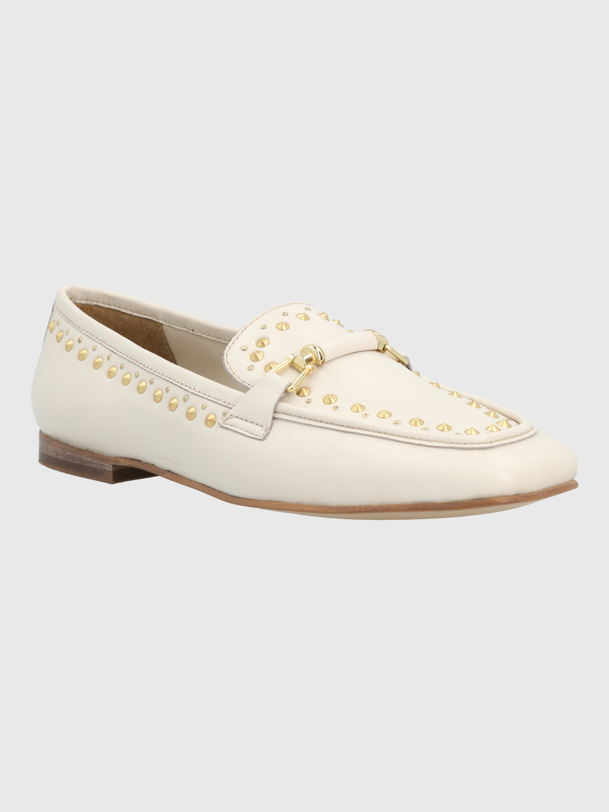 MOCASIN CUERO MUJER GOLDEN DAYS BLANCO HUSH PUPPIES - 1