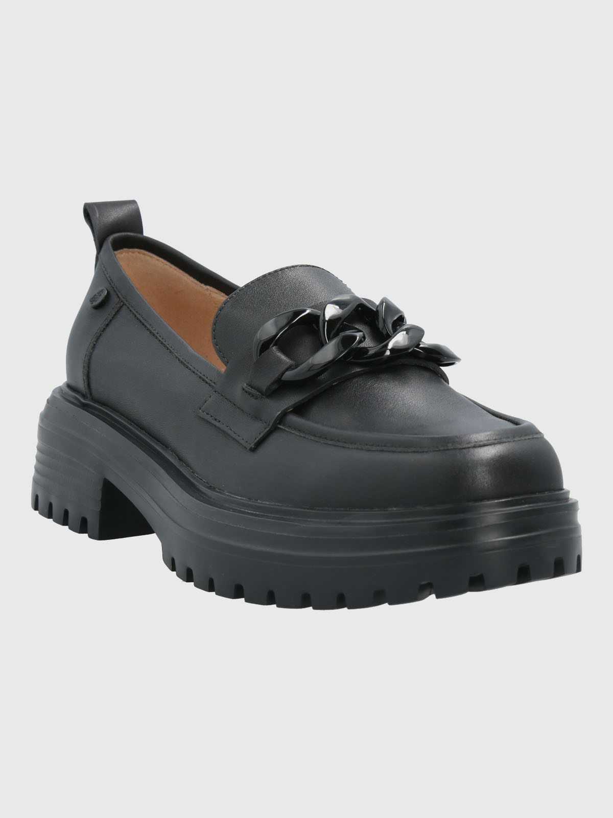 MOCASIN CUERO MUJER LEBONI NEGRO HUSH PUPPIES - 1