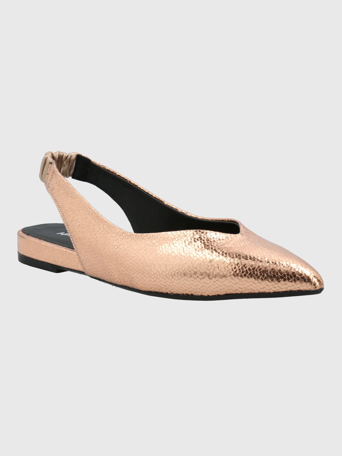 BALLERINA MUJER CUERO CARMIN METALIZADA HUSH PUPPIES - 1