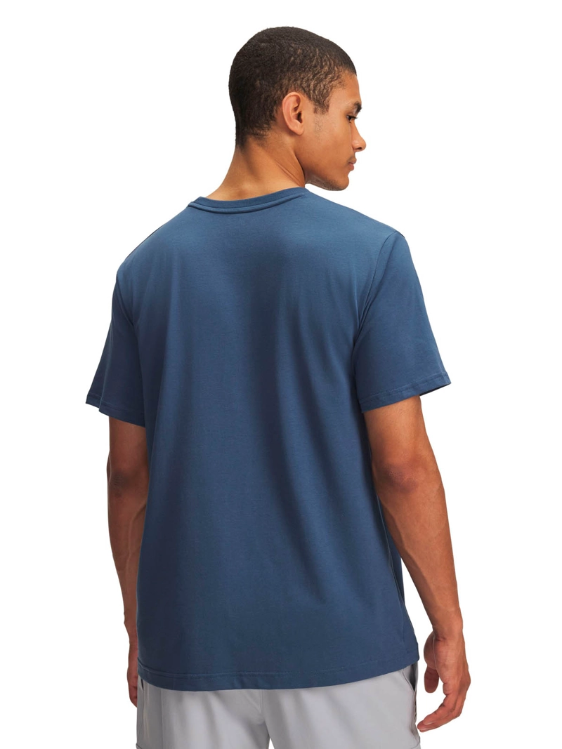POLERA MANGA CORTA LIFESTYLE PARA HOMBRE ICON AZUL UA - 2
