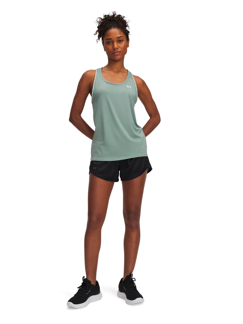 SHORT TRAINING PARA MUJER TECH PLAY UP SHINE NEGRO UA - 4
