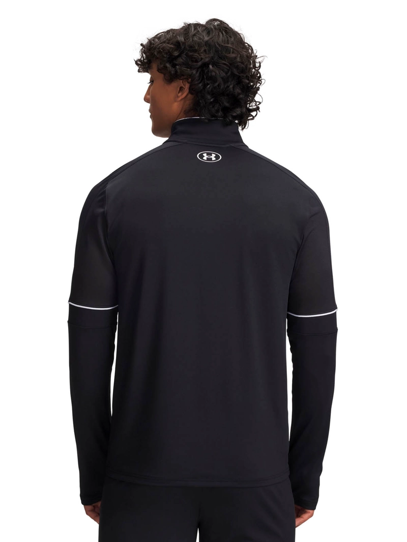 POLERON FOOTBALL  HOMBRE 1/2 ZIP CHALLENGER NEGRO UA - 2