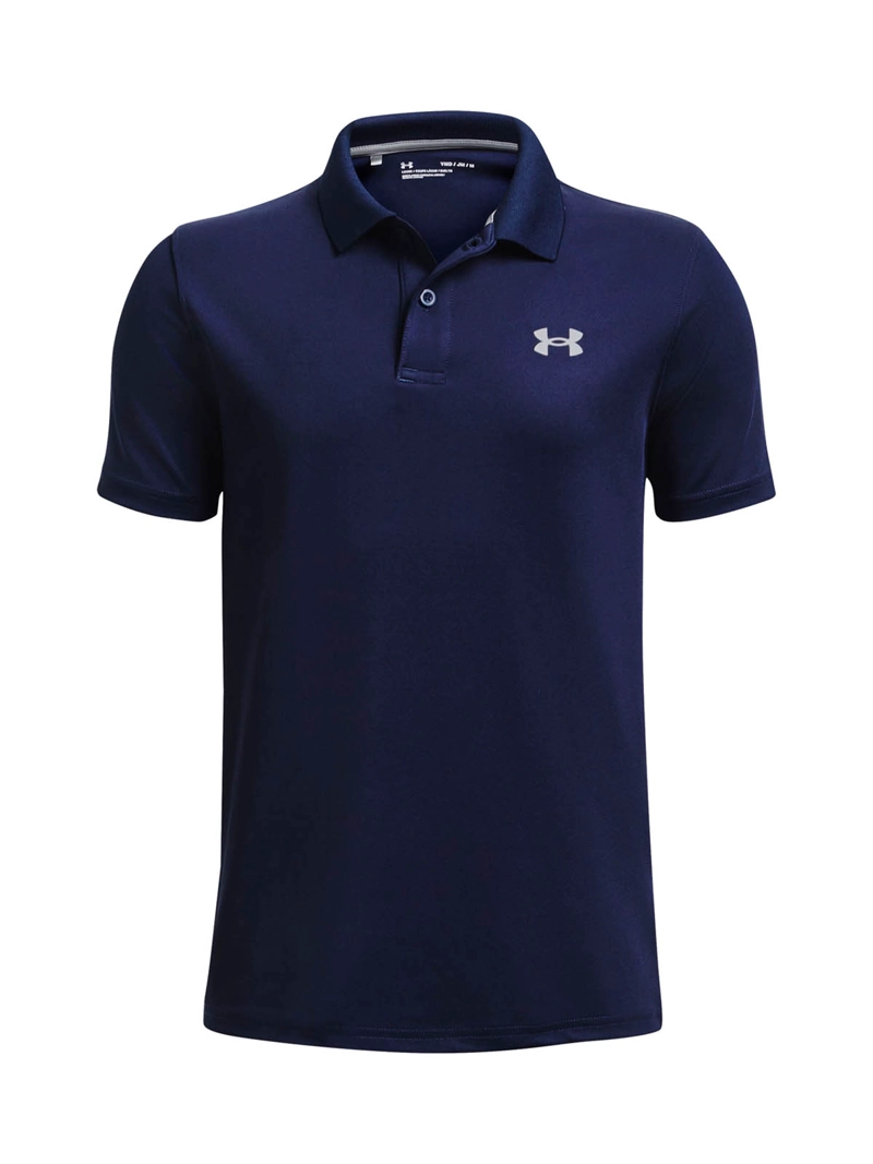 POLERA MANGA CORTA DE GOLF PARA NIÑO AZUL UA - 1