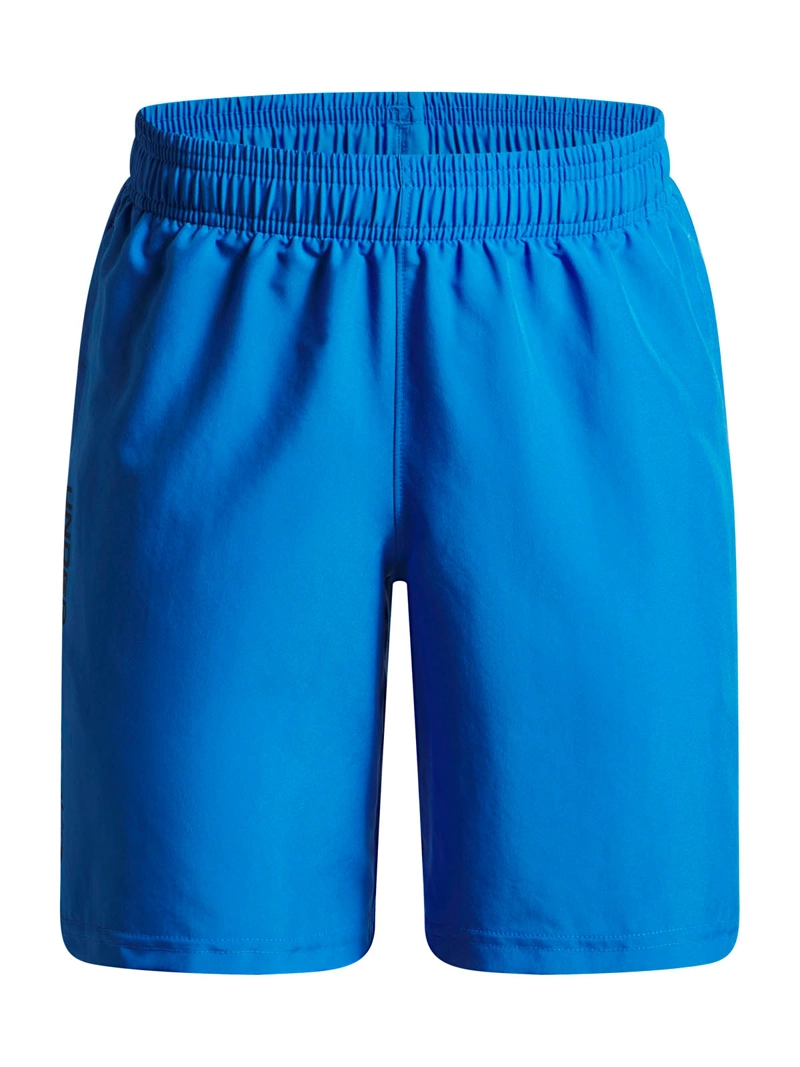SHORT TRAINING PARA NIÑO TECH WOVEN WORDMARK AZUL UA - 1