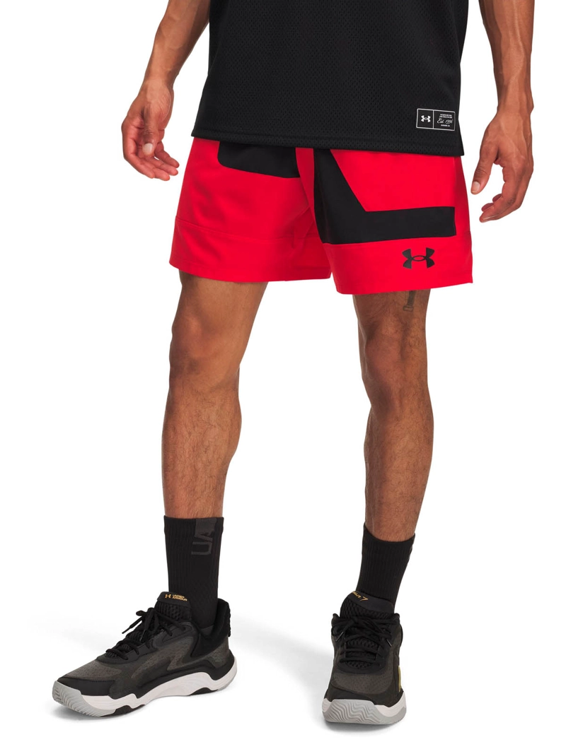SHORT TRAINING PARA HOMBRE ZONE 7' ROJO UA - 1