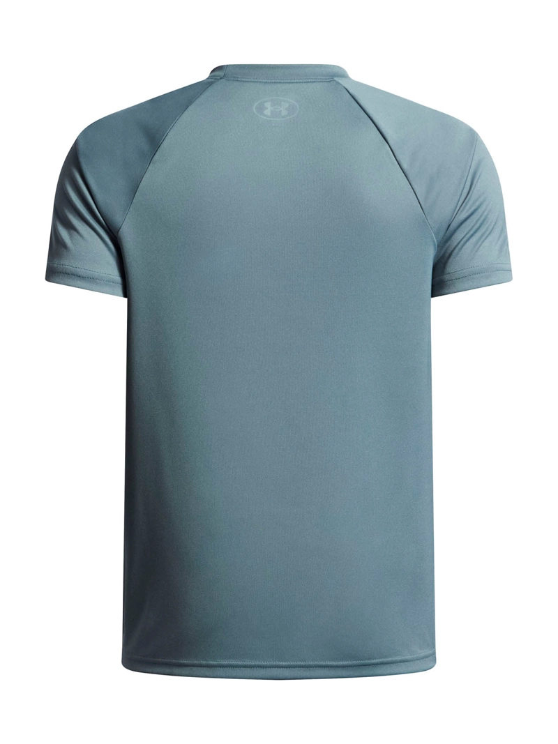 POLERA MANGA CORTA TRAINING PARA NIÑO TECH HYBRID PRINT AZUL UA - 2