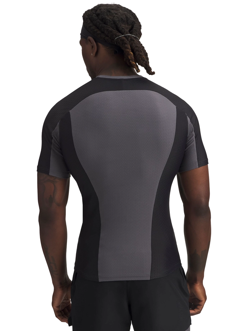 POLERA MANGA CORTA TRAINING PARA HOMBRE HALO GRIS UA - 2