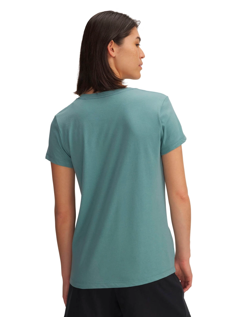 POLERA MANGA CORTA SPORTSTYLE PARA MUJER RIVAL LOGO VERDE UA - 2