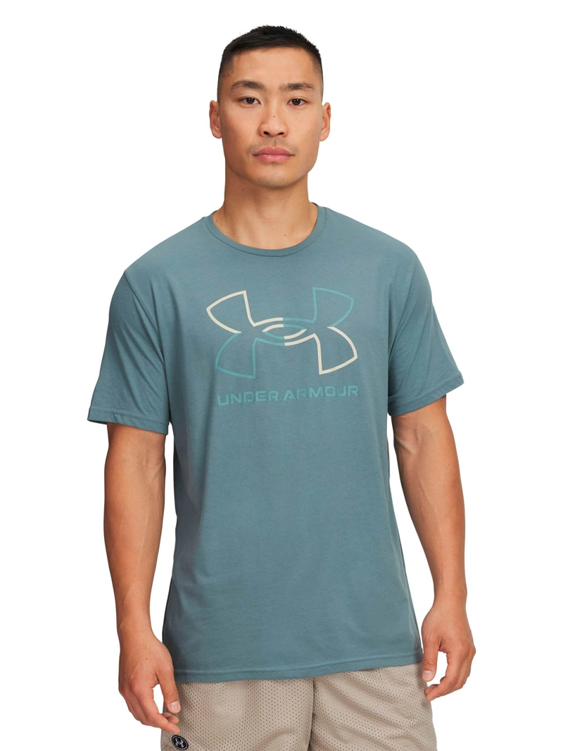 POLERA MANGA CORTA DE LIFESTYLE PARA HOMBRE FOUNDATION AZUL UA - 4