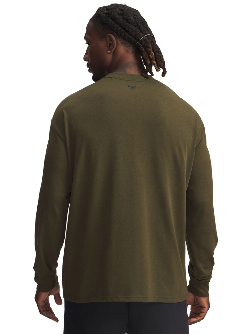 POLERA M/L TRAINING HOMBRE PROJECT ROCK VERDE UA - 2