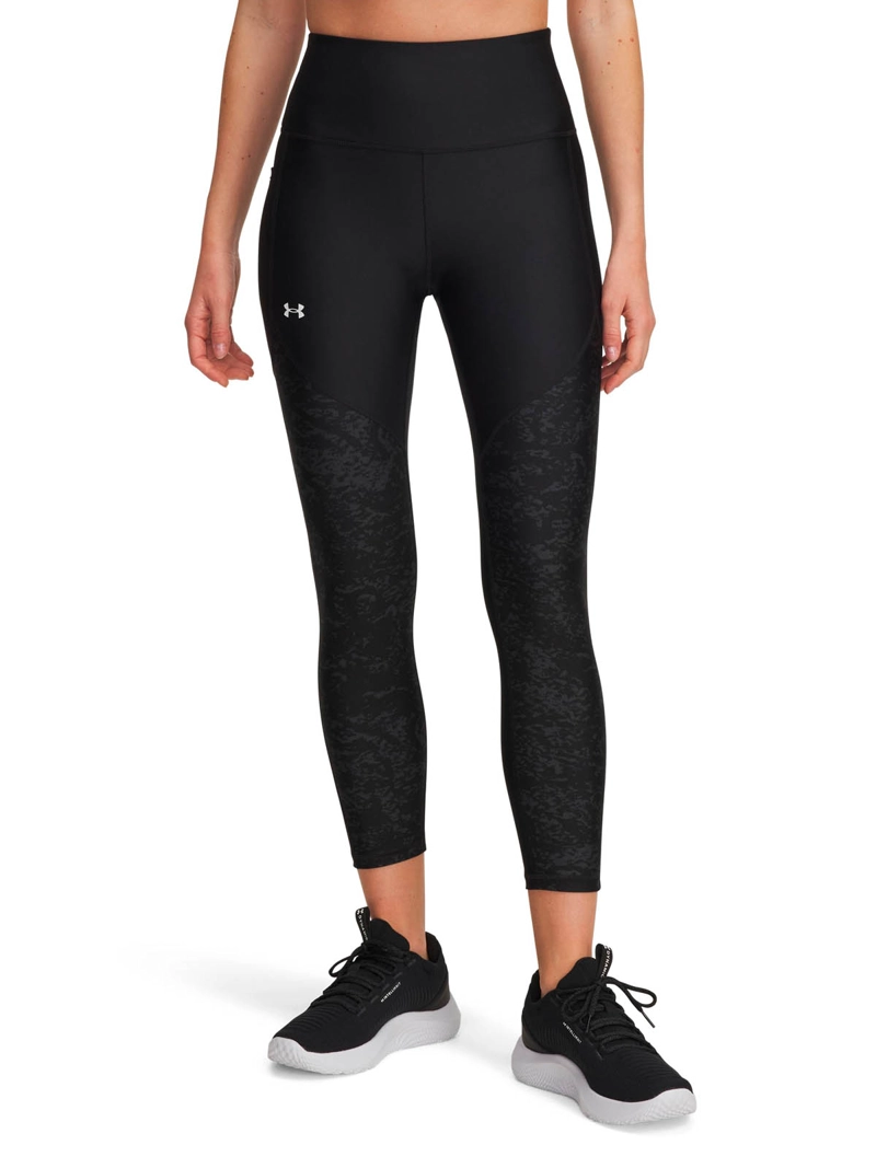 CALZA TRAINING PARA MUJER TECH PRINTED PANEL NEGRO UA - 1
