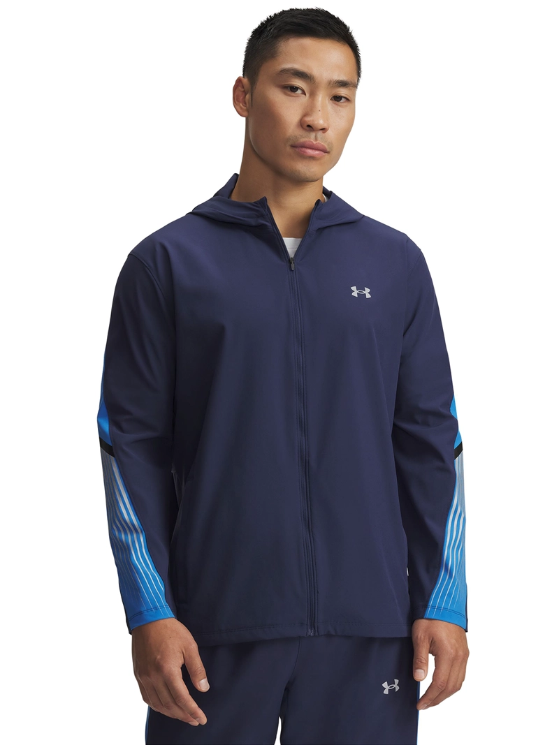 CHAQUETA RUNNING PARA HOMBRE VELOCITI STORM AZUL MARINO UA - 1