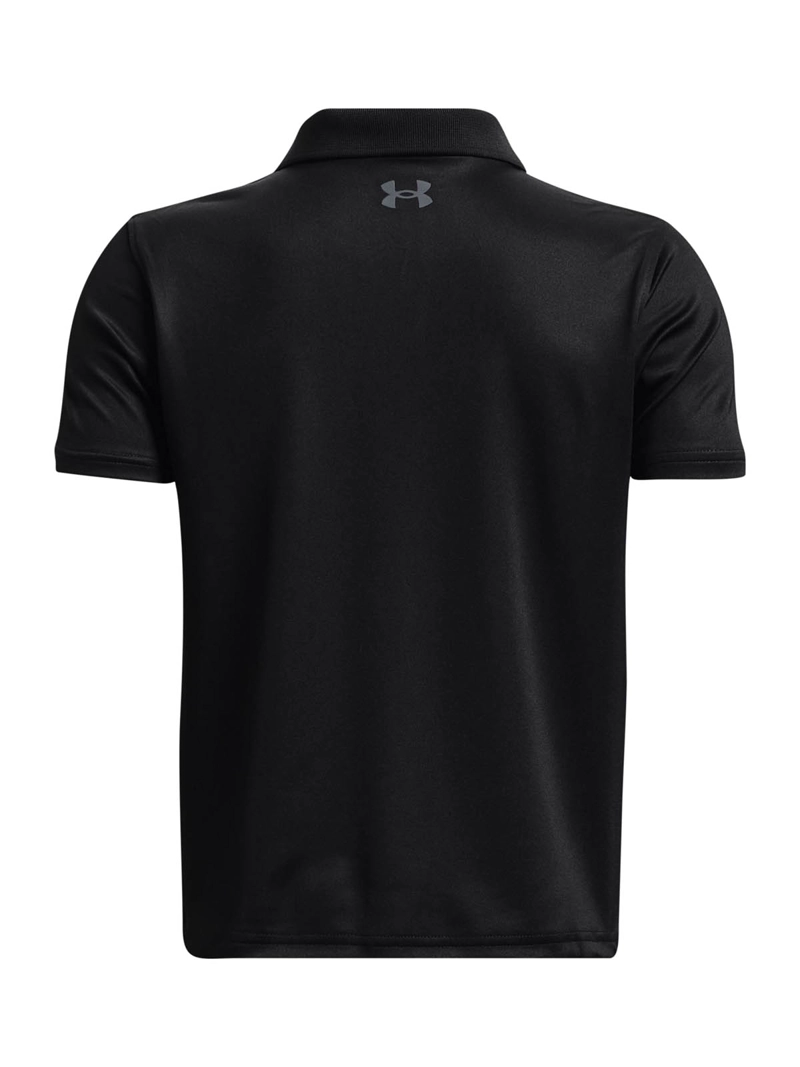 POLERA MANGA CORTA DE GOLF PARA NIÑO NEGRO UA - 2