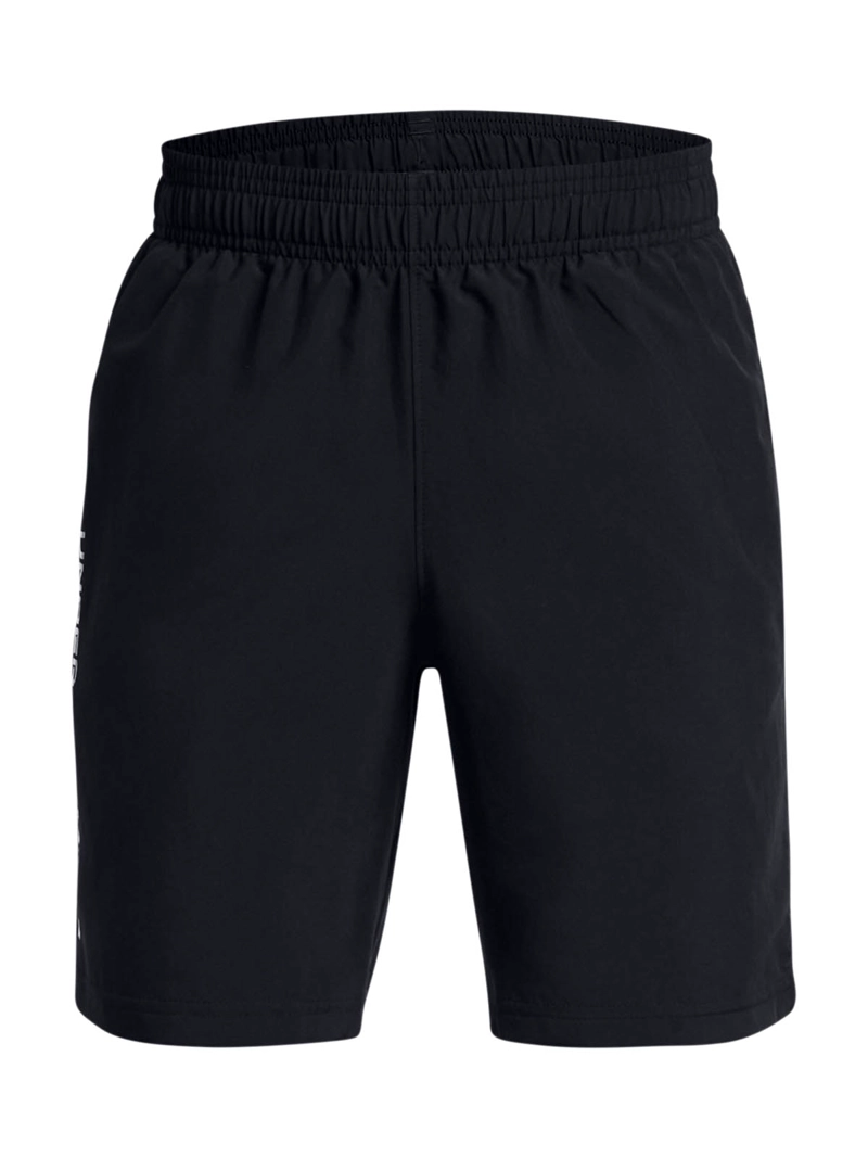 SHORT TRAINING PARA NIÑO TECH WOVEN WORDMARK NEGRO UA - 1