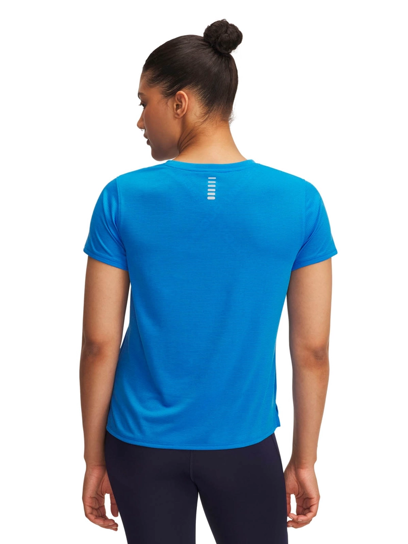 POLERA MANGA CORTA RUNNING PARA MUJER LAUNCH AZUL 
UA - 5