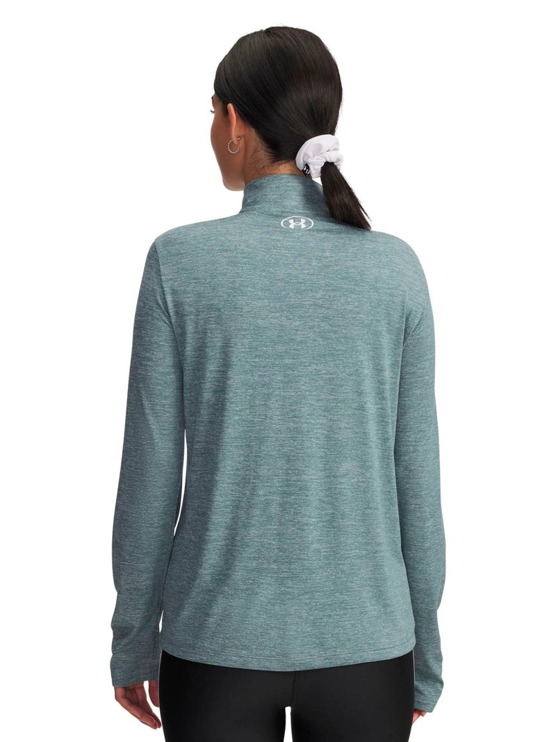 POLERON TRAINING  MUJER FLEECE  TECH ½ ZIP AZUL UA - 2