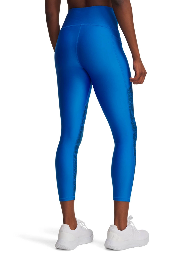 CALZA TRAINING PARA MUJER TECH PRINTED PANEL AZUL UA - 2