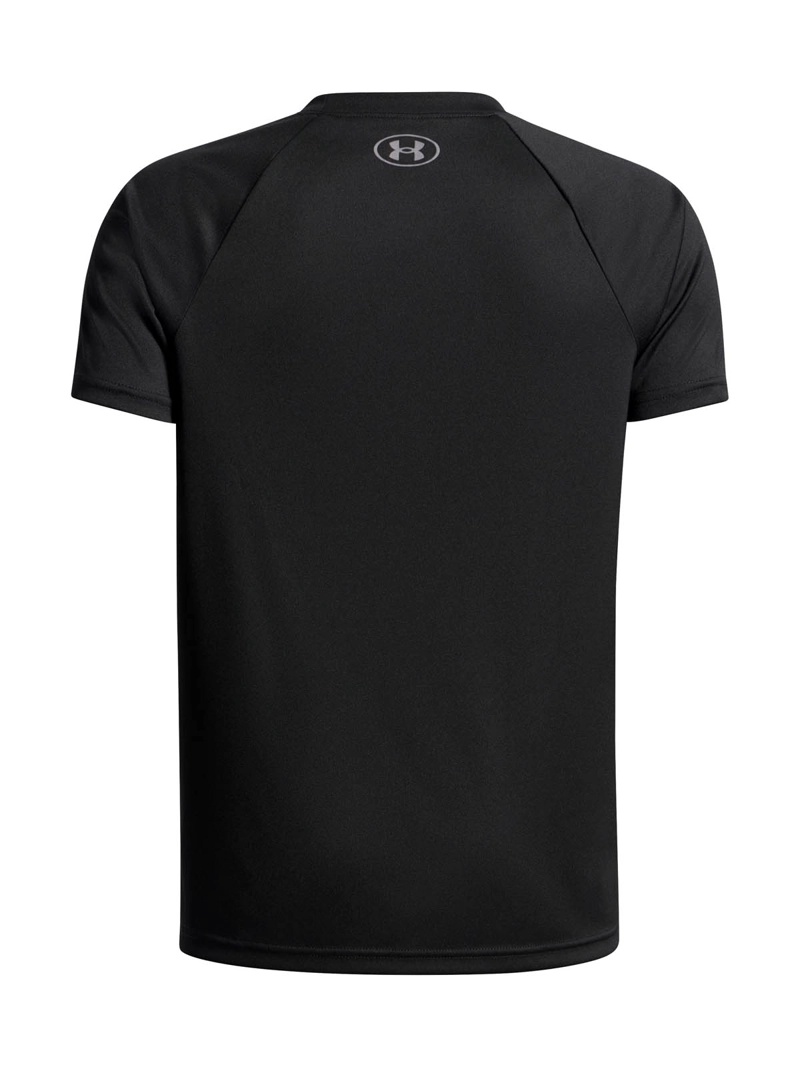 POLERA MANGA CORTA TRAINING  NIÑO TECH HYBRID PRINT NEGRO UA - 2