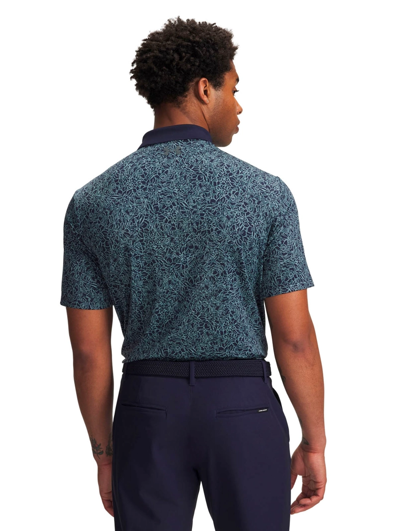 POLERA GOLF PARA HOMBRE MATCHPLAY PRINTED AZUL UA - 2