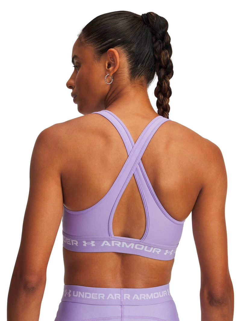 PETO TRAINING PARA MUJER CROSSBACK MID MORADO UA - 4