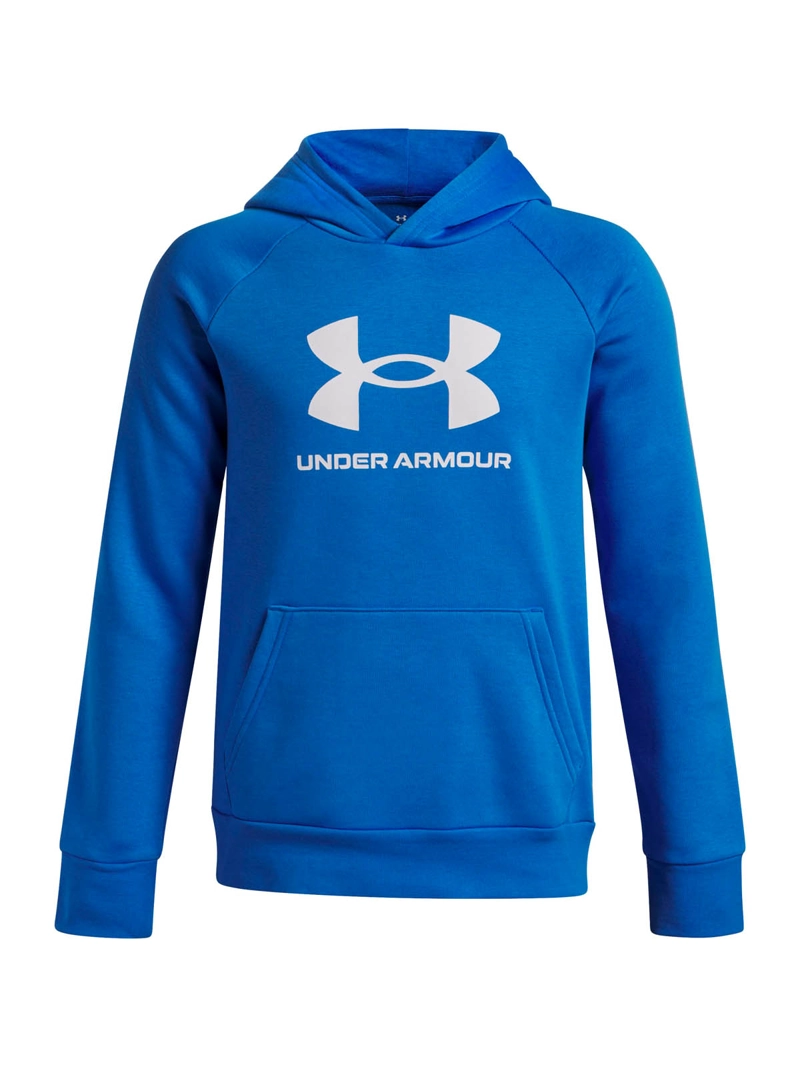 POLERON LIFESTYLE  NIÑO RIVAL FLEECE BIG LOGO AZUL UA - 1